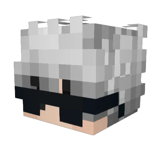 Lovey__ Minecraft avatar head, 3D render