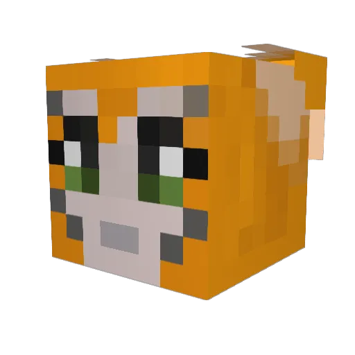 Loveyalt2 Minecraft avatar head, 3D render