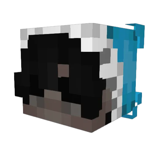 Lovgun Minecraft avatar head, 3D render