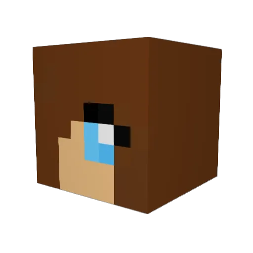 LovingMisery Minecraft avatar head, 3D render