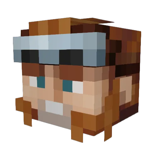 LovingSmith Minecraft avatar head, 3D render