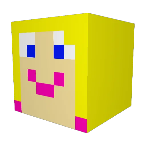 Lovis6789 Minecraft avatar head, 3D render