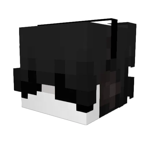 Lovishly Minecraft avatar head, 3D render