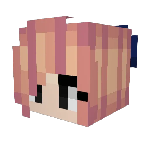 LovleyGamer Minecraft avatar head, 3D render