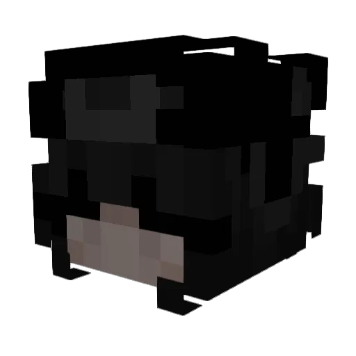 Lovqly Minecraft avatar head, 3D render