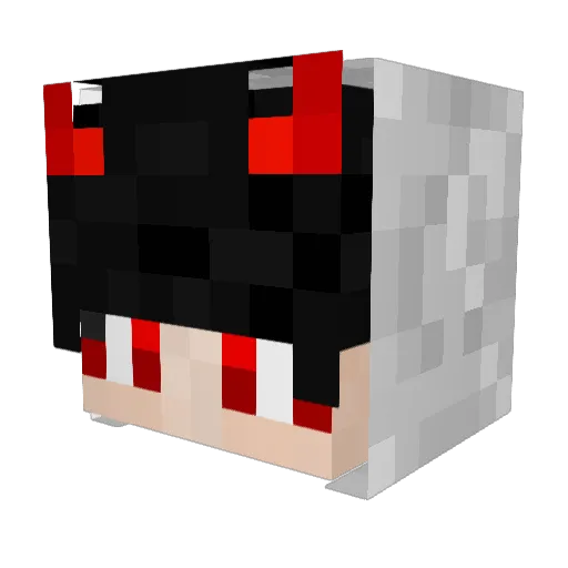 Low06 Minecraft avatar head, 3D render