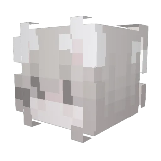 LowClutch Minecraft avatar head, 3D render