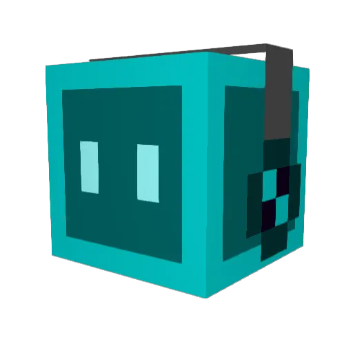LowFail Minecraft avatar head, 3D render