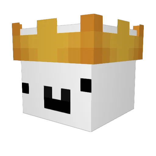 LowFalz Minecraft avatar head, 3D render