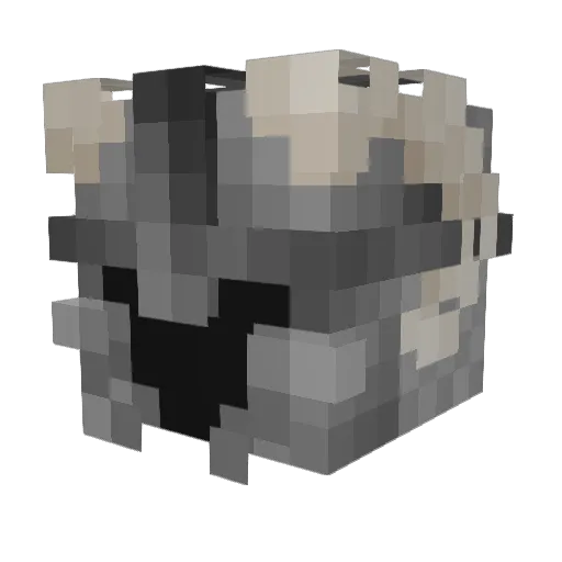 LowFloat Minecraft avatar head, 3D render