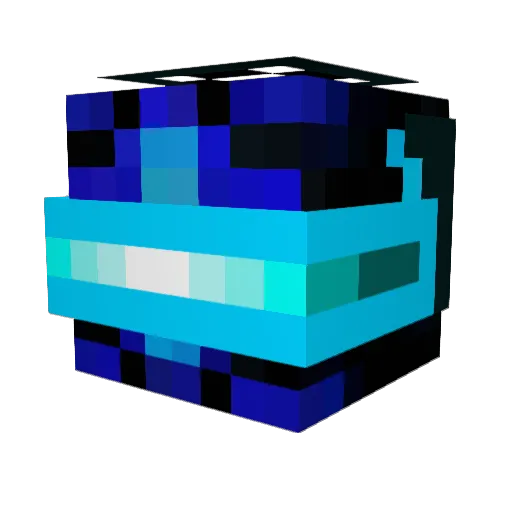LowGraphicCelery Minecraft avatar head, 3D render