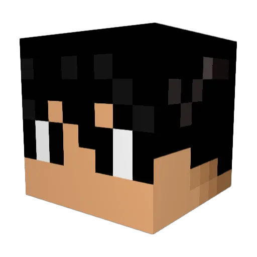 LowKeBanana Minecraft avatar head, 3D render