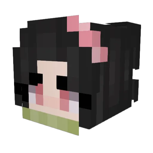 LowKeyPika Minecraft avatar head, 3D render