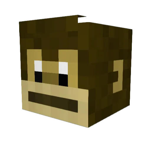 LowLeoooooo Minecraft avatar head, 3D render