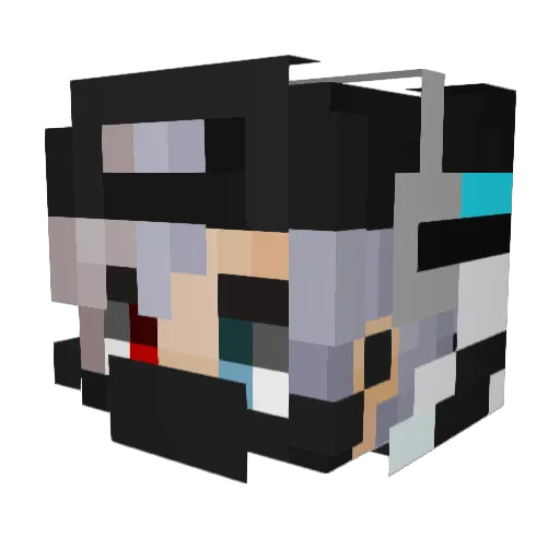 LowPain1 Minecraft avatar head, 3D render
