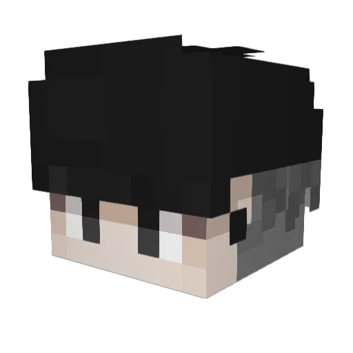 LowPingxel Minecraft avatar head, 3D render