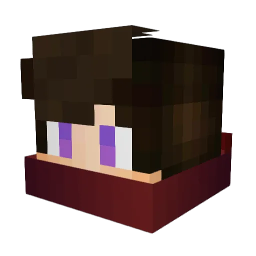 LowPottingV2 Minecraft avatar head, 3D render