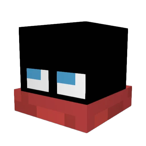 LowQualityKeycap Minecraft avatar head, 3D render
