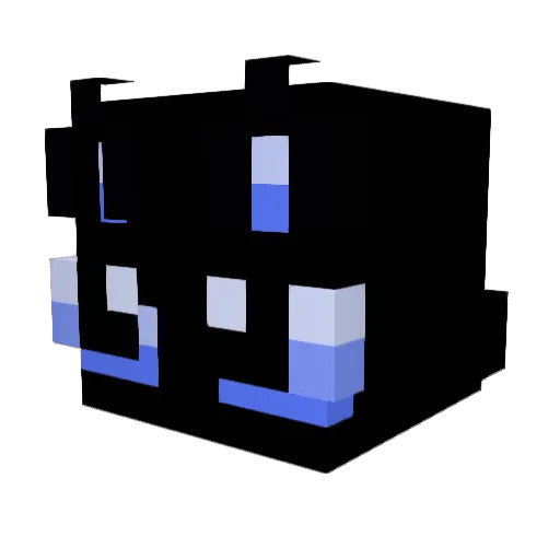 LowSignalNetwork Minecraft avatar head, 3D render