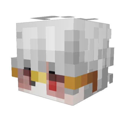 LowSkyTV Minecraft avatar head, 3D render