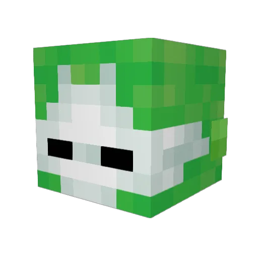 LowSol Minecraft avatar head, 3D render