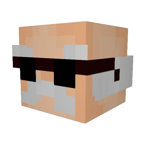 Low_Dancer Minecraft avatar head, 3D render