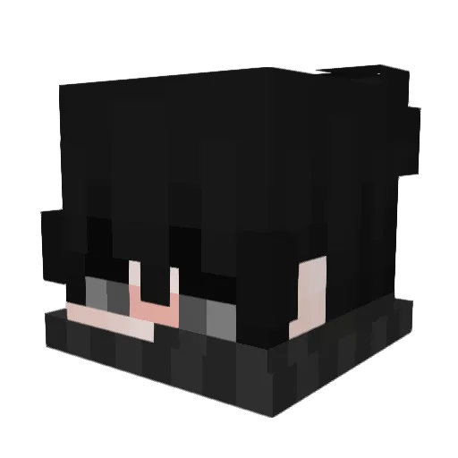Lowav Minecraft avatar head, 3D render