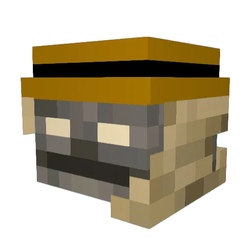 LowayAy Minecraft avatar head, 3D render