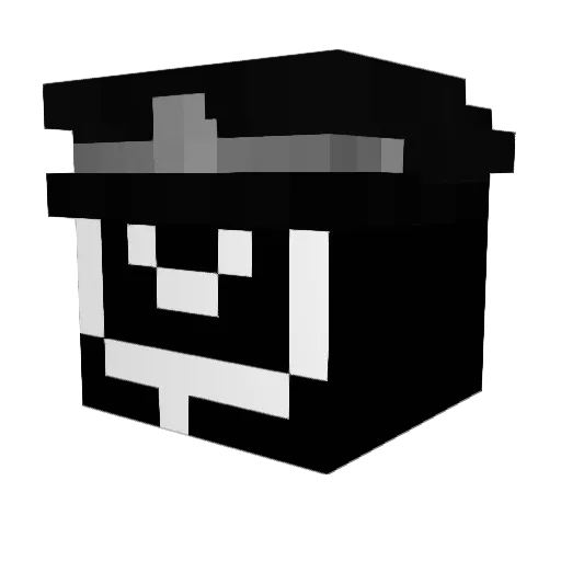 LowcaZydow_ Minecraft avatar head, 3D render