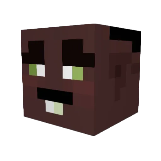 LoweLindblad Minecraft avatar head, 3D render