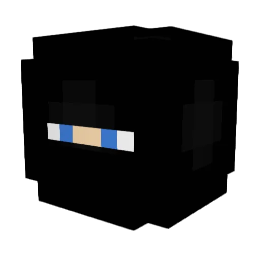 Lowenky Minecraft avatar head, 3D render