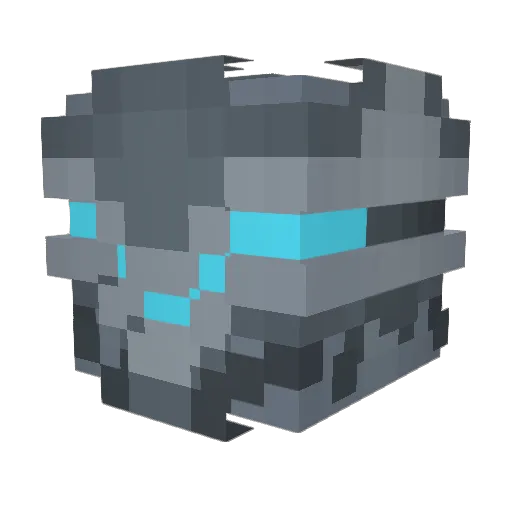 Lowgantic Minecraft avatar head, 3D render