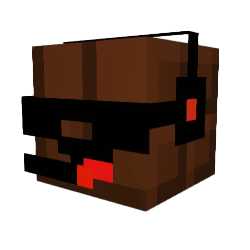 LowieDSL Minecraft avatar head, 3D render