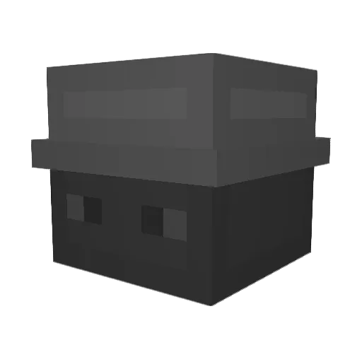 Lowin10 Minecraft avatar head, 3D render