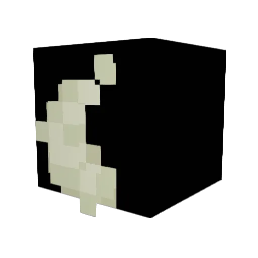 Lowk1 Minecraft avatar head, 3D render