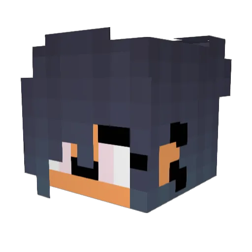 LowkeyChill Minecraft avatar head, 3D render