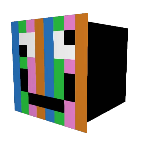 LowkeyJesus Minecraft avatar head, 3D render