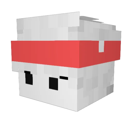 LowkeyOnyx Minecraft avatar head, 3D render