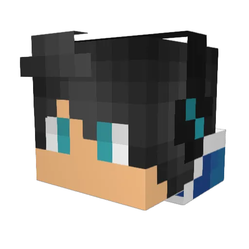 LowkeyPvP Minecraft avatar head, 3D render