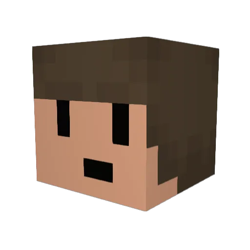 LowkeyRICAO Minecraft avatar head, 3D render