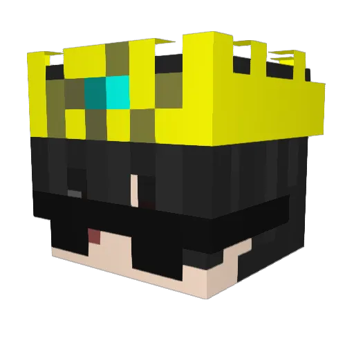 LowkeyUnkown_ Minecraft avatar head, 3D render