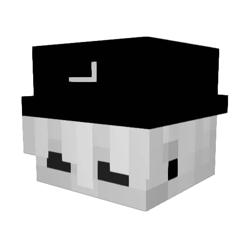 LowkeyWalksy_ Minecraft avatar head, 3D render