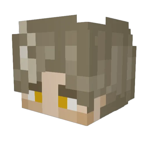 Lowkey_amusing Minecraft avatar head, 3D render
