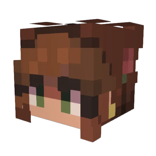 LowlandLeaf30 Minecraft avatar head, 3D render