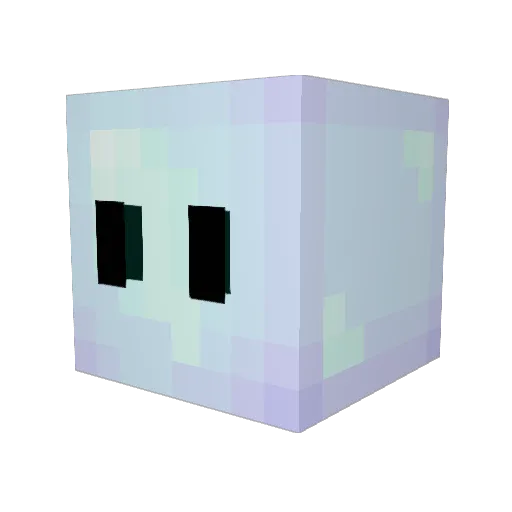 Lowly_co Minecraft avatar head, 3D render