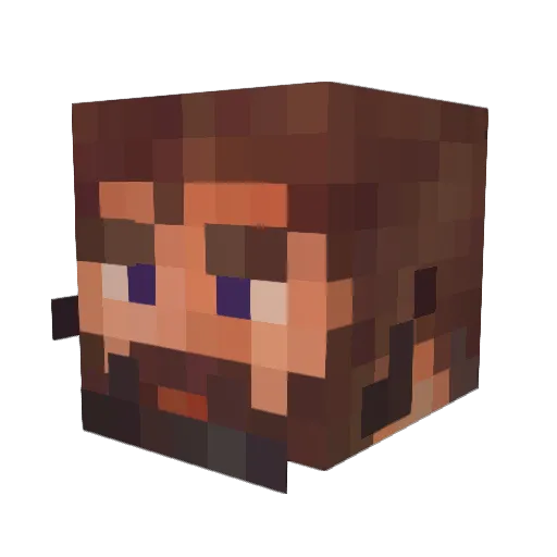 Lowney333 Minecraft avatar head, 3D render