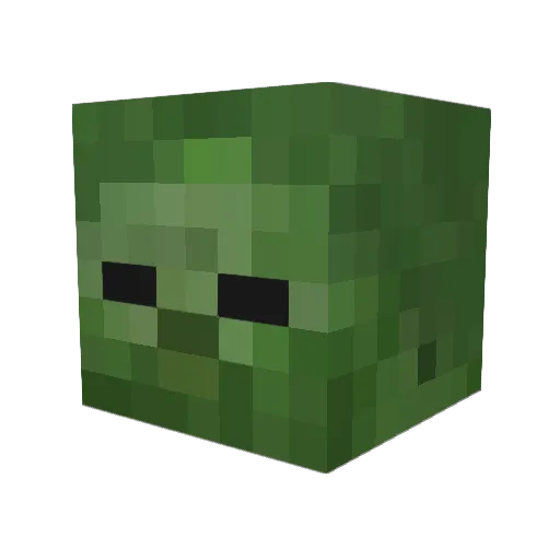Lowsley Minecraft avatar head, 3D render