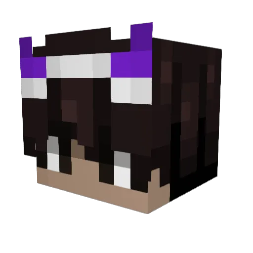 Lowtuss_ Minecraft avatar head, 3D render