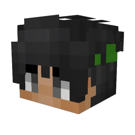 Lowz21 Minecraft avatar head, 3D render