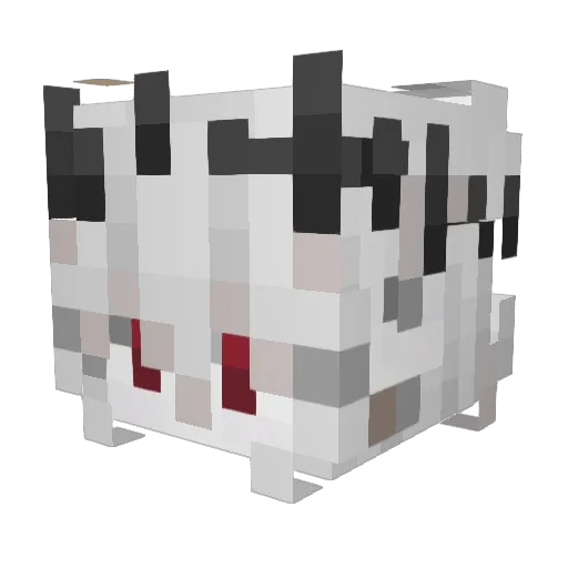 Loxamy Minecraft avatar head, 3D render